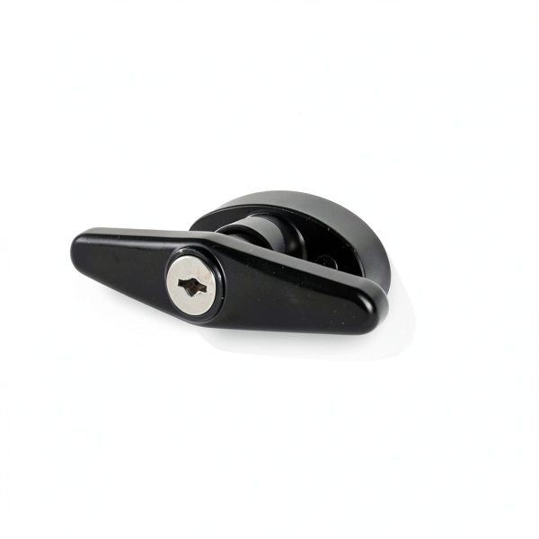 Bueyfolt Key Lock Shed Door Hardware Modern Black T Shape-4