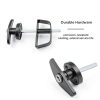 WRINGKIT Shed Door Latch Kit Black Powder Coated Security-3
