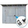 Yaocom T-Handle Shed Door Lock Black Carbon Steel Adjustable-5