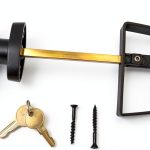 Shed Windows and More Black PVC Key Lock Outdoor Security-0