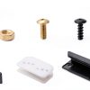 Stufool DK100-A Shed Door Full Kit Plastic Black Hardware-1