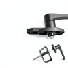 BTEOBFY Shed Door Lock Key Lock Alloy Steel Black-4