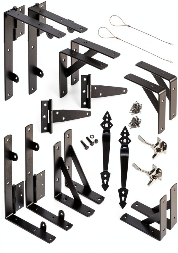 JZCHBL Gate Hardware Kit Heavy Duty Self Locking Anti Sag-0