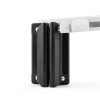EAORBD Shed Door Hardware Kit Metal Plastic Black White-2