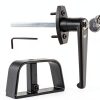 Yaegoo Shed Door Lock Black Zinc Alloy Easy Install Kit-0