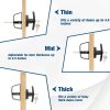 Ojtrtdr Shed Door Latch Industrial Anti-Corrosion Zinc Black-5