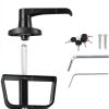 BTEOBFY Shed Door Lock Key Lock Alloy Steel Black-1