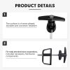BTEOBFY Shed Door Lock Adjustable Steel T Handle 5 Keys-4