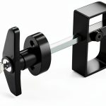 KABMOZ Shed Door Lock Metal Pin Tumbler Black JL2237-0