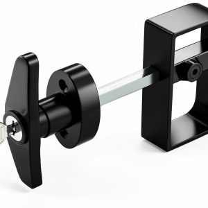 KABMOZ Shed Door Lock Metal Pin Tumbler Black JL2237-0