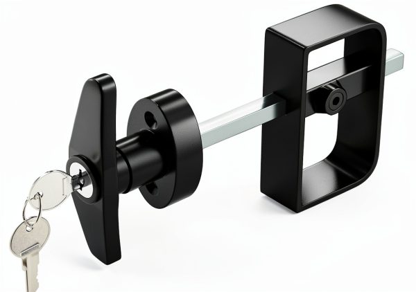 KABMOZ Shed Door Lock Metal Pin Tumbler Black JL2237-0