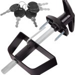 BTEOBFY Shed Door Lock Adjustable Steel T Handle 5 Keys-0