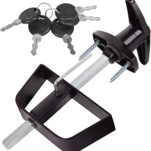 BTEOBFY Shed Door Lock Adjustable Steel T Handle 5 Keys-0