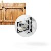 Quvapsiy Anti Sag Gate Kit Heavy Duty Steel Corner Mount-7