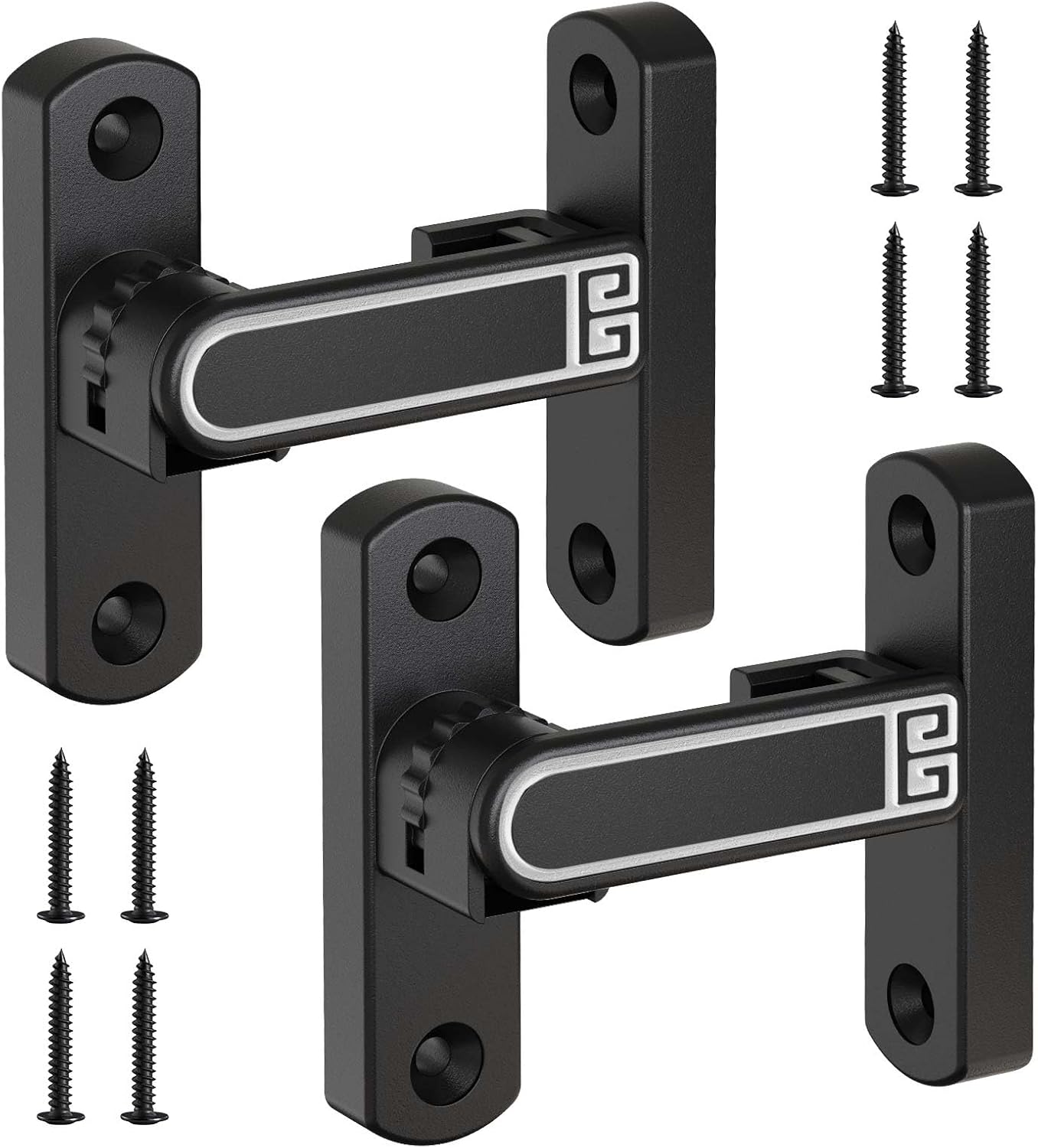 Lipshome Barn Door Lock installed on a sliding barn door