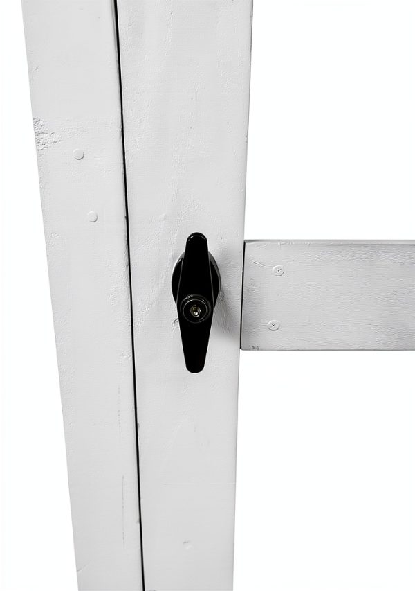 Natasher Black Metal Shed Lock Key Lock Modern Style-2