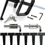 EWONICE Shed Door Hardware Black Powder Coated Stainless-0