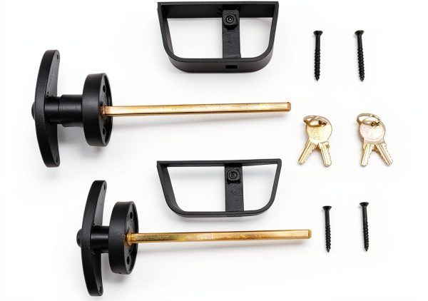 Shed Windows and More Chrome T-Handle Lock Set Insulated-0