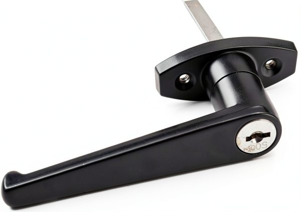 Yaegoo Shed Door Lock Black Zinc Alloy Easy Install Kit-7