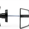Yaocom T-Handle Shed Door Lock Black Carbon Steel Adjustable-1