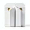 Xinafan Shed Door Hardware Kit Metal White-Black DK100-A-2