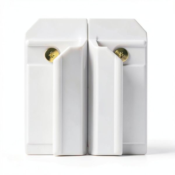 Xinafan Shed Door Hardware Kit Metal White-Black DK100-A-2
