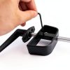 EWONICE Shed Door L Handle Zinc Black Powder Coated Lock-5