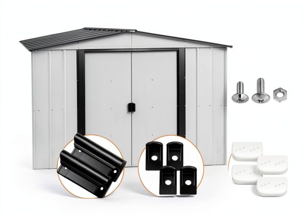 LEYURISE Shed Door Tune Up Kit Stainless Steel Hardware-4