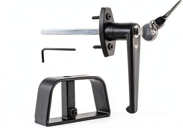 Yaegoo Shed Door Lock Anti-Corrosion Metal L-Handle Kit-0