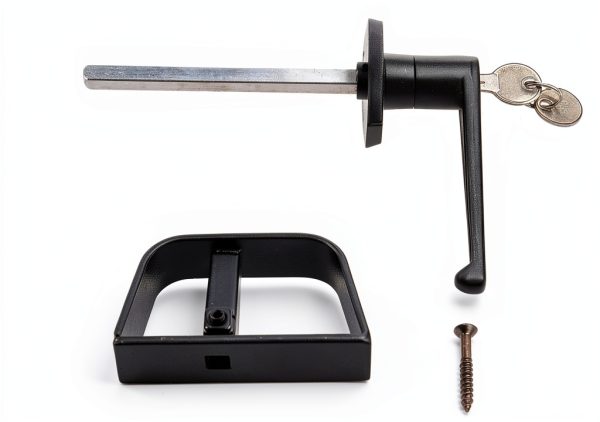 Yaegoo Shed Door Lock Anti-Corrosion Metal L-Handle Kit-1