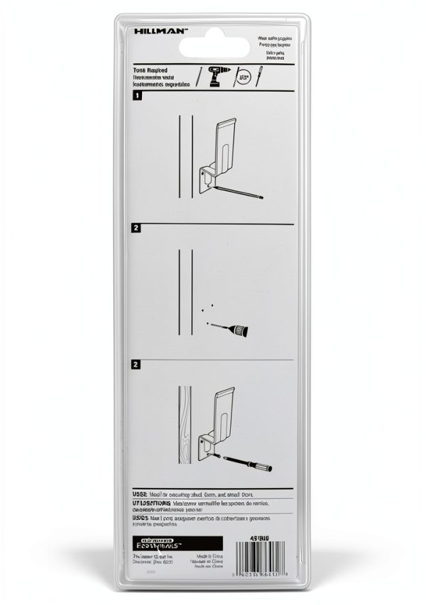 Hillman Shed Door Lock Steel Bar Wall Mount Zinc Finish-2