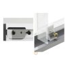 Xinafan Shed Door Hardware Kit Metal White-Black DK100-A-4