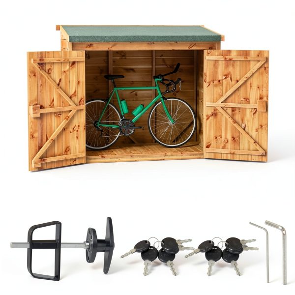 BTEOBFY Adjustable Shed Lock Zinc Alloy Outdoor Storage-3