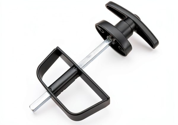 WRINGKIT Shed Door Latch Kit Black Powder Coated Security-8