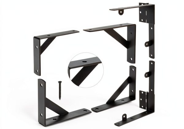 Quvapsiy Anti Sag Gate Kit Heavy Duty Steel Corner Mount-5