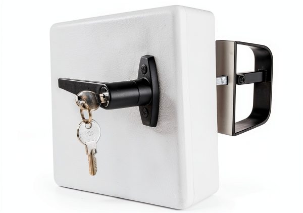 Yaegoo Shed Door Lock Black Zinc Alloy Easy Install Kit-3