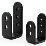 DOMUEN Door Barricade Brackets Heavy Duty Steel Home-0