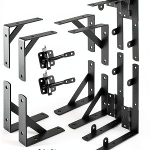 Quvapsiy Anti Sag Gate Kit Heavy Duty Steel Corner Mount-0