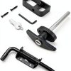 Nuoyunova Shed Door Latch T-Handle Lock Kit Zinc Alloy-0
