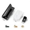 EAORBD Shed Door Hardware Kit Metal Plastic Black White-1