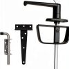 EWONICE Shed Door Hardware Black Powder Coated Stainless-2