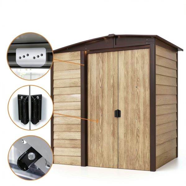 LEYURISE Shed Door Tune Up Kit Stainless Steel Hardware-5