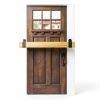 DOMUEN Door Barricade Brackets Heavy Duty Steel Home-3