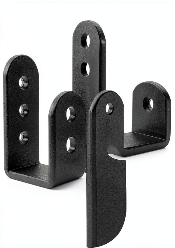 DOMUEN Door Barricade Brackets Heavy Duty Steel Home-4