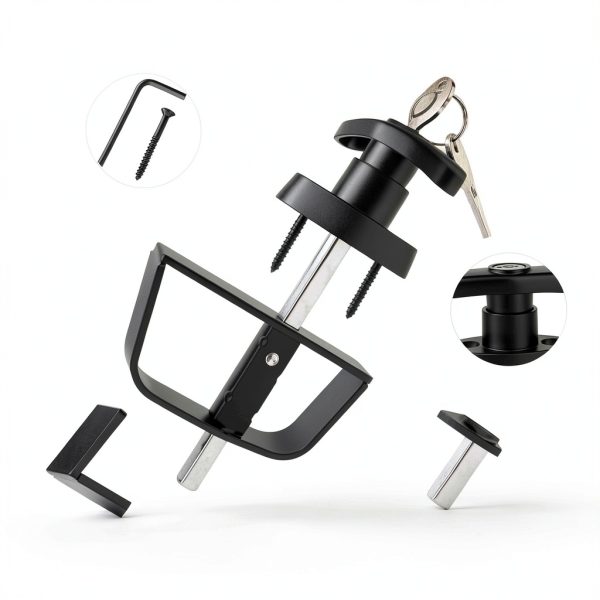 Ojtrtdr Shed Door Latch Industrial Anti-Corrosion Zinc Black-2