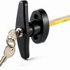 Bueyfolt T Handle Lock Key Lock Metal Shed Door Hardware-3