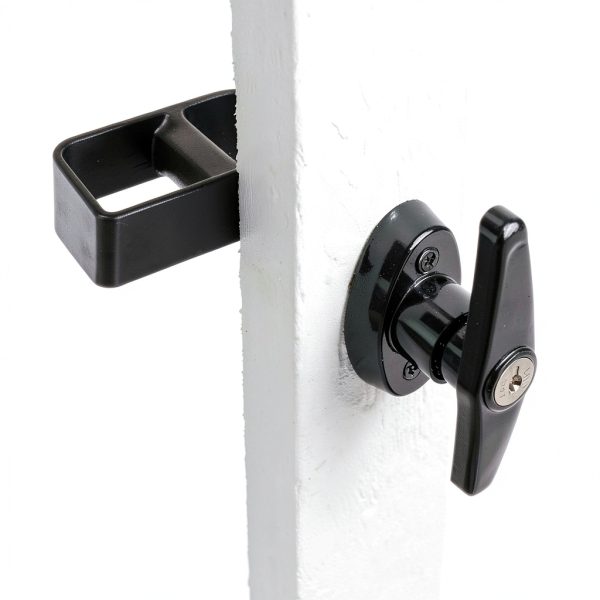 QANVEE Shed Lock Heavy Duty Metal Adjustable D Handle-4