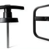 Bueyfolt Key Lock Shed Door Hardware Modern Black T Shape-1