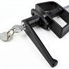 EWONICE Shed Door L Handle Zinc Black Powder Coated Lock-3