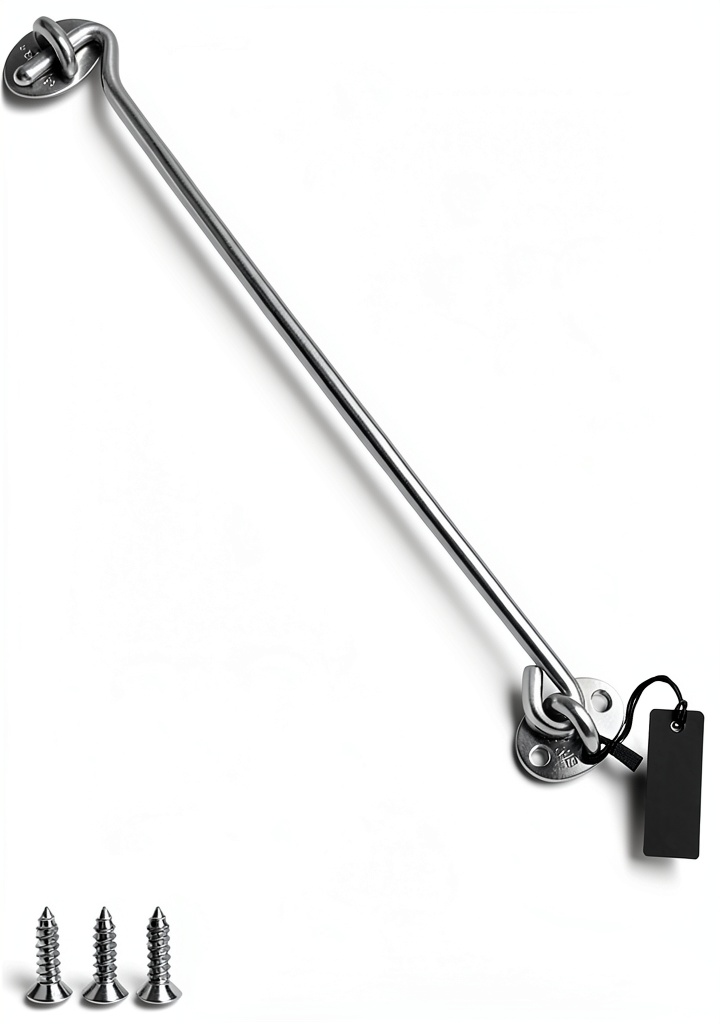 'CASKIE stainless steel wall hook mounted on a metal surface'